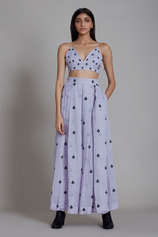 Mati Linen Pleated Lehenga