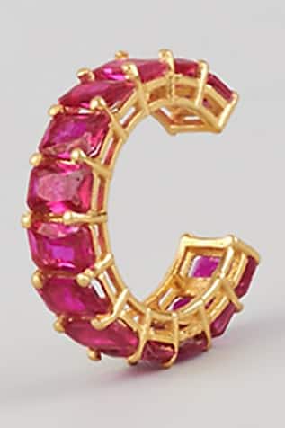 Gold Baguette Crystal Ring 