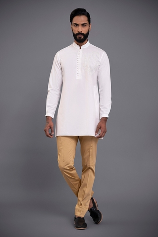 Raghavendra Rathore Jodhpur Cotton Short Kurta
