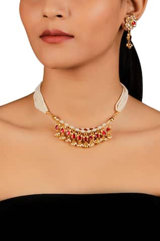 Kundan Pendant Necklace Set 