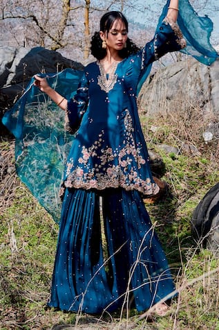 Soft Kramer Kurta Sharara Set 