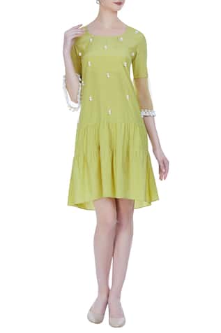 Drop-waist tiered style dress 