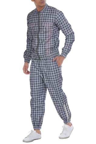 Checkered jogger pants