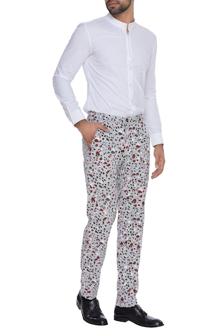 Dev R Nil Printed cotton trousers