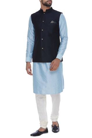 Reversible Jacquard Nehru Jackets 