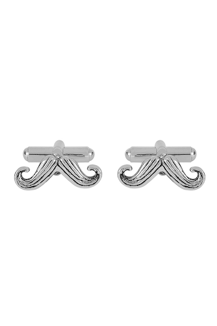 Closet Code Carved Moustache Cufflinks