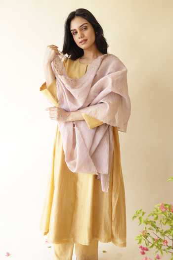 Rhua Adiba Mukaish Embroidered Kurta Set 