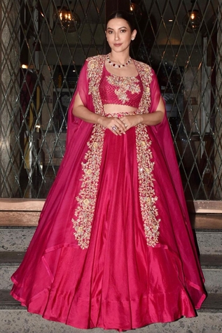 Mrunalini Rao Embroidered Cape & Skirt Set