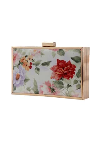 Floral Print Clutch 