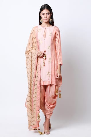 Printed Kurta Dhoti Pant Set 