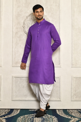 Aryavir Malhotra Mandarin Collar Kurta Set