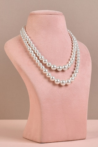 22K Gold Plated Pearl Necklace 