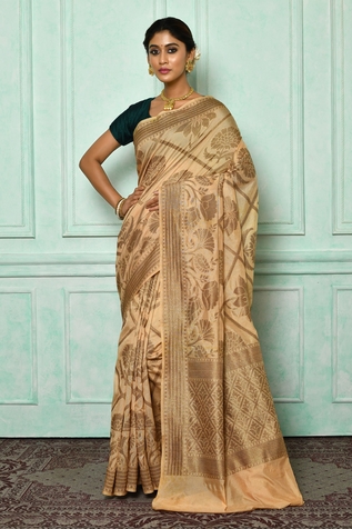 Aryavir Malhotra Banarasi Silk Woven Saree