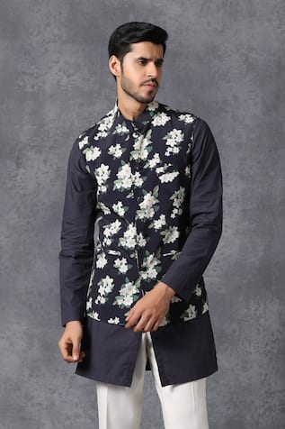 Printed Nehru Jacket 