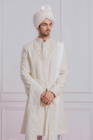 Georgette Embroidered Sherwani 