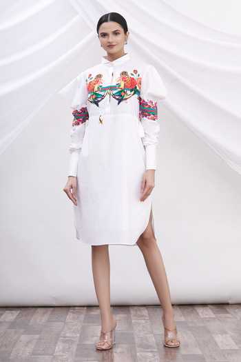 MR. Ajay Kumar Cotton Printed Shirt Dress 