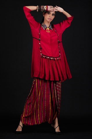 Aseem Kapoor Sandhi Kurta & Dhoti Pant Set