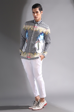 Mr. Ajay Kumar Baroque Printed Shirt