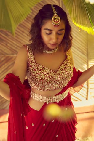 parisha pink net lehenga choli set - Buy Designer Ethnic Wear for Women  Online in India - Idaho Clothing