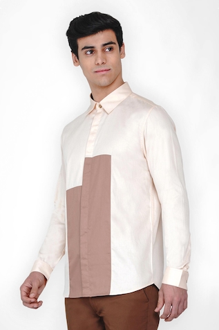 Lacquer Embassy Colorblock Casual Shirt