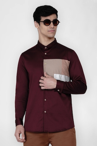 Lacquer Embassy Colorblock Casual Shirt