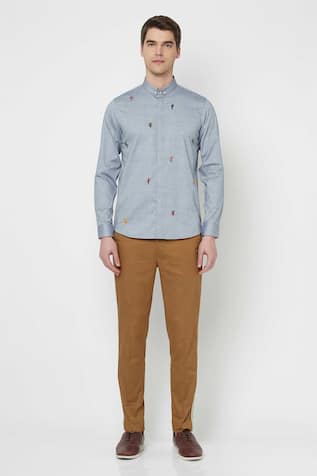 Taurifo Cotton Chambray Shirt 