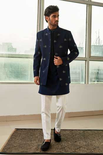 Viscose Polyester Embroidered Bandhgala 