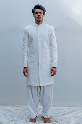 Silk Sherwani Set 