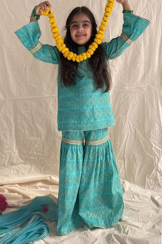 Boteh Dori Embroidered Sharara Set 