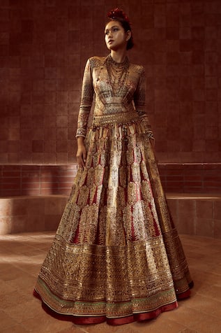 Hand Embroidered Lehenga Set 