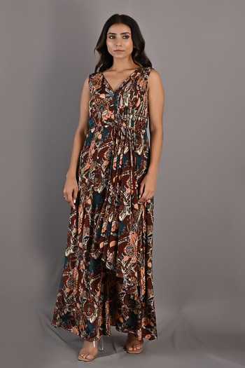 Bohame Fern Floral Print Jumpsuit 