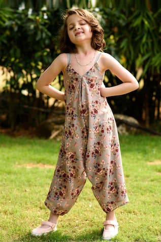 Pasha India Linen Printed Jumpsuit 