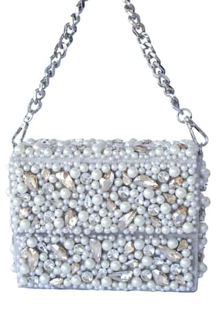 Velvet Flap Box Clutch 
