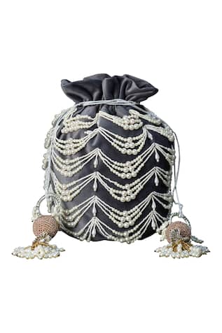 Velvet Tassel Potli Bag 