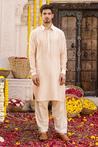 Chanderi Cotton Kurta & Salwar Set 