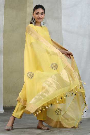 Weaver Story Chanderi Silk Dupatta 