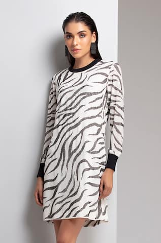 Embellished Shift Dress 