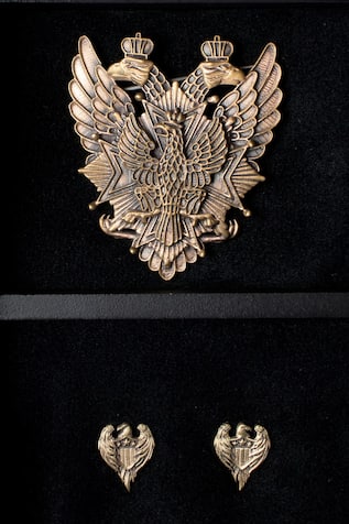 Phoenix Brooch & Collar Tips Set 