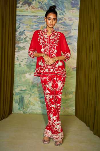 Twenty Nine Parsi Gara Embroidered Jacket 