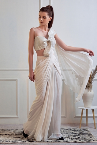 Jade By Ashima Georgette Saree Gown
