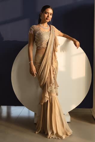 Buy Latest Designer Pant And Dhoti Sarees for Women Online