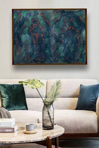 Abstract Handmade Canvas Painting 