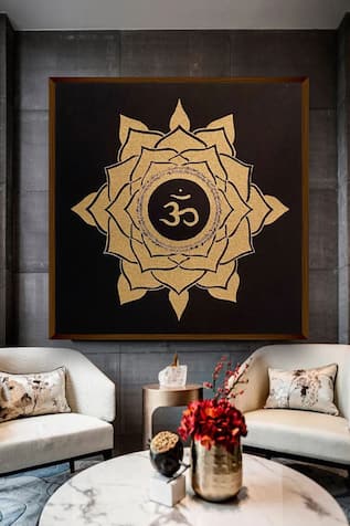 Om Mandala Canvas Painting 