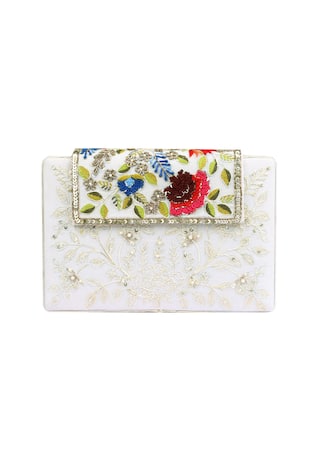 Chanderi Flap Box Clutch 
