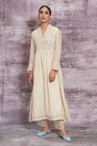 Niti Bothra Dori Work Kurta & Palazzo Set