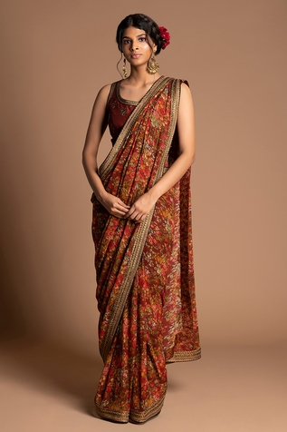 Kalista Pre-Draped Saree with Blouse