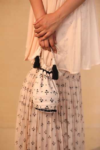 Esha Koul Embroidered Modal Satin Potli Bag 