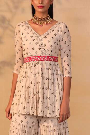 Esha Koul Floral Embroidered Waistbelt 