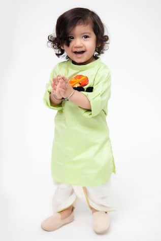 Cotton Silk Kurta & Dhoti Pant Set 
