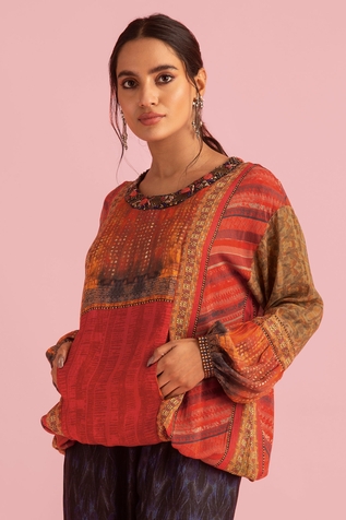 Saundh Puff Sleeve Top